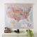 Large Executive USA Wall Map (Wooden hanging bars)