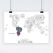 Intricate World Map Circles Colouring Poster for Adults (Paper)