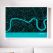 London City Street Map Print Turquoise