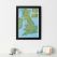Scratch Off UK Golf Courses Print (Pinboard & wood frame - Black)