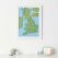 Scratch Off UK Golf Courses Print (Pinboard & wood frame - White)