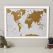 Scratch the World�� - Italian Language (Pinboard & wood frame - White)