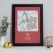 Personalised Postcode Map Print