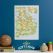 Scratch Off 92 Football Grounds Print