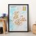 Scratch Off Munro-bagging Print (Pinboard & wood frame - Black)