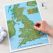 Scratch Off UK Golf Courses Print