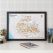 Scratch Off Wainwright Hill-bagging Print (Pinboard & wood frame - Black)