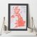 UK as Art Map - Gravlax (Wood Frame - Black)