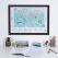 Scratch the World�� activity adventure map print (Pinboard & wood frame - Black)
