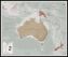 Large Executive Australasia Wall Map Political (Pinboard & framed - Black)