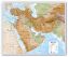 Medium Middle East Wall Map Physical (Canvas)