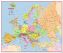 Large Primary Europe Wall Map Political (Pinboard)