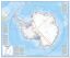 Huge Antarctica Wall Map Political (Pinboard)
