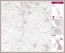 Chester Postcode Sector Map (Pinboard & framed - Silver)
