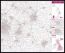 Leicester and Coventry Postcode Sector Map (Pinboard & framed - Black)