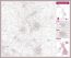 Nottingham and Derby Postcode Sector Map (Pinboard & framed - Silver)