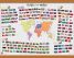 Primary Flags of the World poster (Wooden hanging bars)