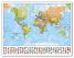 Small World Wall Map Political with flags (Canvas)