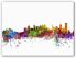 Large Calgary Canada Watercolour Skyline (Canvas)