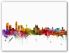 Medium Liverpool England Watercolour Skyline (Canvas)