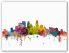 Extra Small Minneapolis Watercolour Skyline (Canvas)