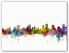 Large Ottawa Canada Watercolour Skyline (Canvas)
