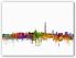 Medium Washington DC Watercolour Skyline (Canvas)