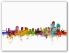 Medium Wilmington Delaware Watercolour Skyline (Canvas)