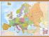 Large Europe Wall Map Political (Wooden hanging bars)