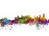 Calgary Canada Watercolour Skyline