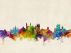 Cambridge England Watercolour Skyline