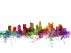 Columbus Ohio Watercolour Skyline