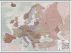 Large Executive Europe Wall Map Political (Hanging bars)