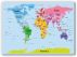 Medium Kids Big Text Map of the World (Canvas)