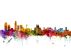 Liverpool England Watercolour Skyline