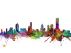 Melbourne Australia Watercolour Skyline