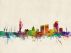 Portsmouth England Watercolour Skyline