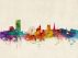 Sheffield England Watercolour Skyline