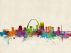 St Louis Missouri Watercolour Skyline