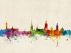 Stockholm Sweden Watercolour Skyline