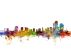 Wilmington Delaware Watercolour Skyline