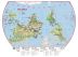 Primary Upside Down World Wall Map Environmental