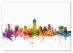 Extra Small Austin Texas Watercolour Skyline (Canvas)