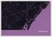 Small Barcelona City Street Map Print Mauve (Wood Frame - White)