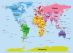 Kids Big Text Map of the World