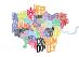 London UK Text Map