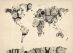 Old Clocks Map of the World