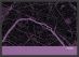 A3 Paris City Street Map Print Mauve (Wood Frame - Black)