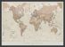 Medium Personalised Antique World Map (Wood Frame - Black)