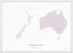 A3 Personalised Country Name Text Map Print - Plum (Wood Frame - White)